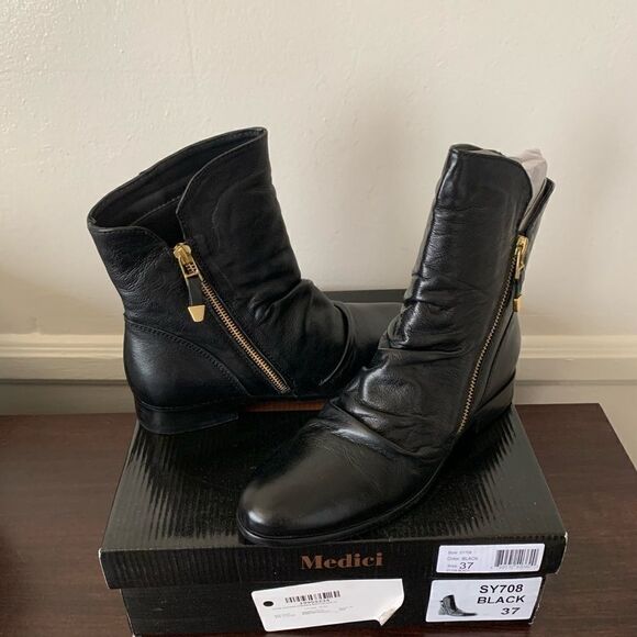 Bernie mev. SY 708 genuine soft leather scrunch boot size EU 37 new in box - Picture 2 of 10